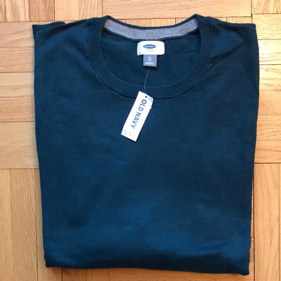 NWT OLD NAVY GREEN CREW NECK SWEATER XL - Picture 1 of 6